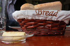 A day in the country: silly bread basket in a restaurant in Buitenkaag