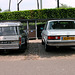 My Merc parked next to a 1972 Citroën ID 20 F Break Luxe