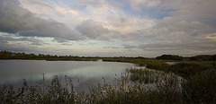 Panoramic evening on the Levels
