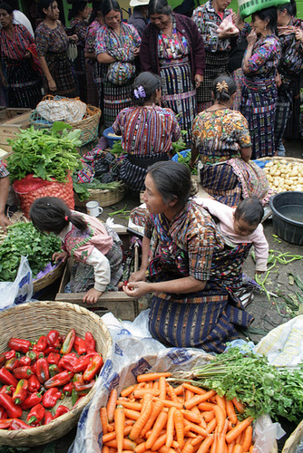 Colourful Women In The Market