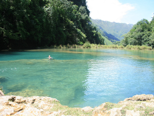 Swimming At Semuc Champey