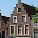 Step gable on the Rapenburg in Leiden, the Netherlands
