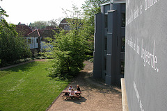 Garden of the administrative building of Leiden University