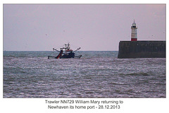 NN729 William Mary - Newhaven - 28.12.2013