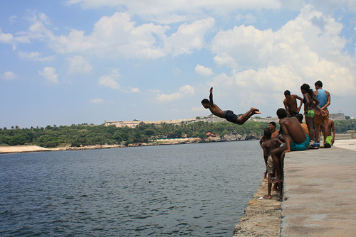Diving From The Malecón