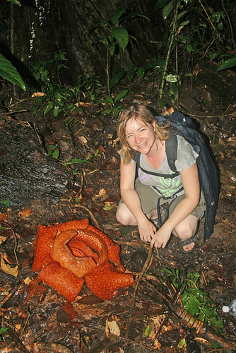 Jo and a rafflesia