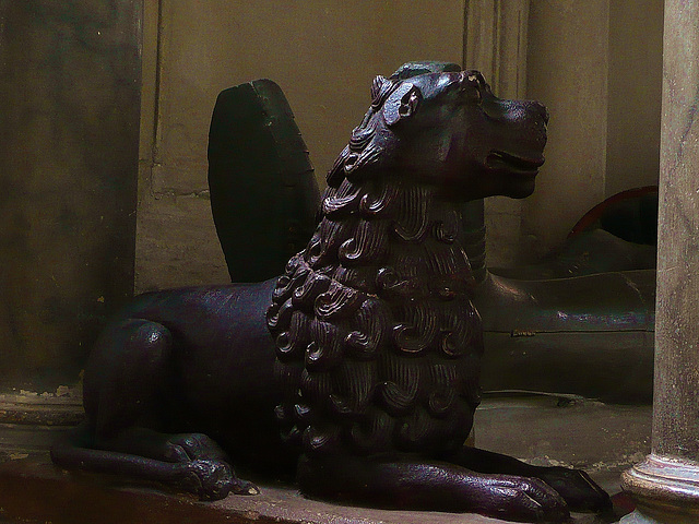 ely cathedral, lion