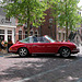 A visit to Wijk bij Duurstede - Woman trying to park her Porsche 911 T Targa