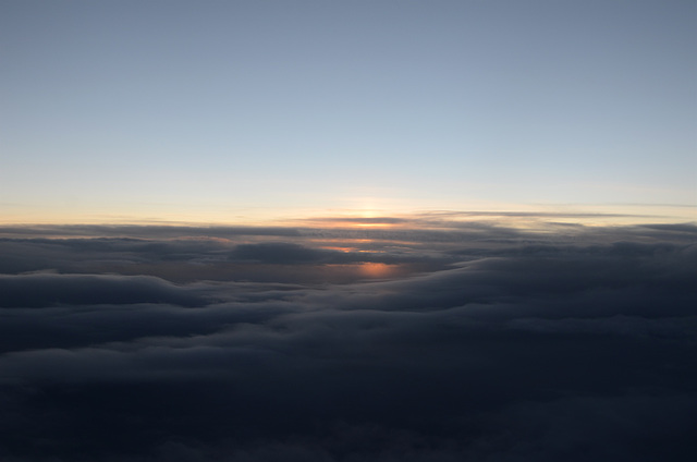 Sunset at 38000 Feet