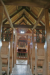 Wooden church interior - Víðimýri