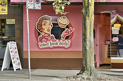 Baked Fresh Daily – Denman Street near Davie, Vancouver, British Columbia