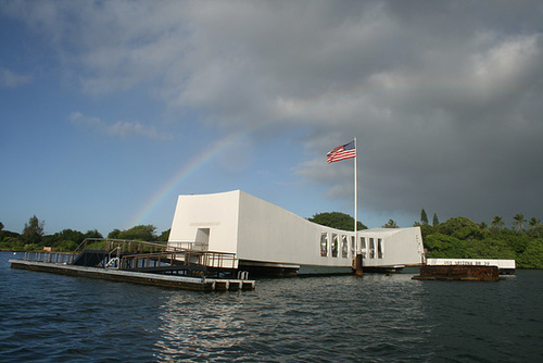 USS Arizona Memorial, Pearl Harbor.