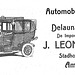 1914 Advertisement for Germain and Delaunay-Belleville automobiles by the Dutch importer J. Leonard Lang