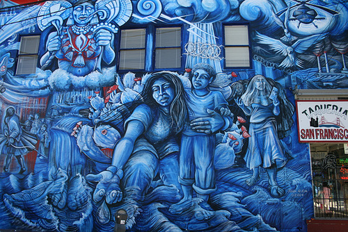 Mission district mural, San Francisco