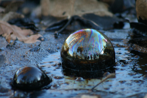 Tar bubbles