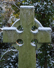 Cross in the snow