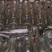 Visiting the Rhine valley in Germany: empty bottles outside Sekthaus Geiling