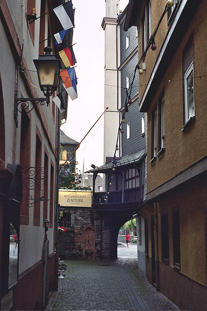 Visiting the Rhine valley in Germany: Kaub city centre