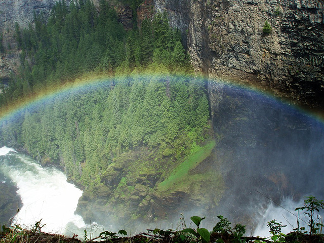 Rainbow over Helmcken Canyon