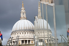 The twin domes of St Paul's