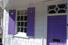Purple shutters