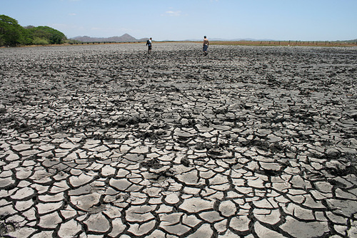 Richard And David Strike Out Across The Dry Mud