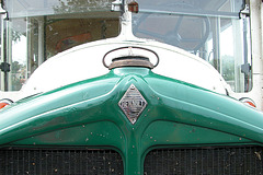Car Badges at the National Oldtimer Day in Holland: 1933 Renault bus
