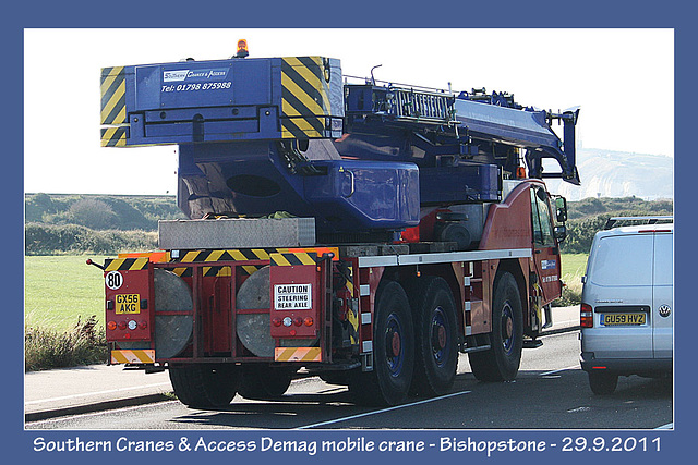 Southern Cranes & Access Demag mobile crane -Bishopstone - 29.9.2001