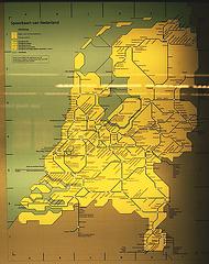 Dutch railway map