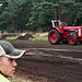Boy watching the tractors