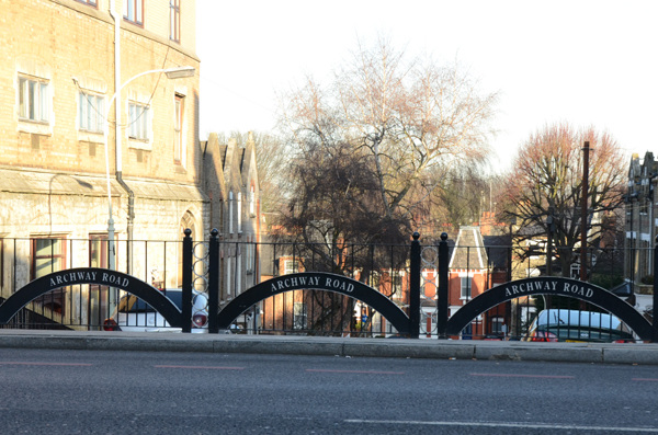 Archway Road in triplicate