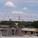Looking across to the Olympic stadium