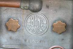 Car Badges at the National Oldtimer Day in Holland: 1920 Benz Gaggenau engine detail