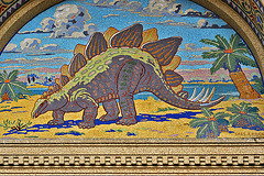 Stegosaurus Mosaic – Entrance to the Reptile House, National Zoo, Washington, DC