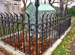 , brompton cemetery, earls court,  london,tomb of frederick leyland, 1892, by burne jones
