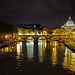 Rome Honeymoon Fuji XE-1 Night Tiber and St Peter's Basilica 2