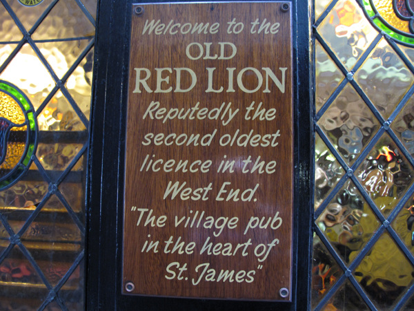 Reputedly the second oldest licence in the West End