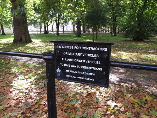 No access for contractors or military vehicles