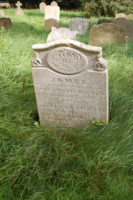 Memorial to James and Elizabeth Homes, Benacre Church, Suffolk