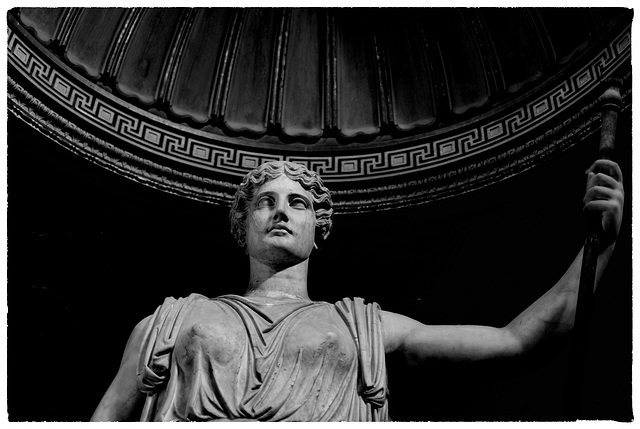 Rome Honeymoon Fuji XE-1 Vatican Museums statue 5 mono