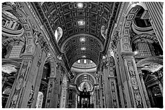Rome Honeymoon Fuji XE-1 St Peter's Basilica 11 mono