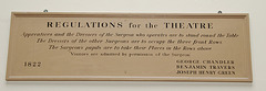 Regulations for the Theatre 1822
