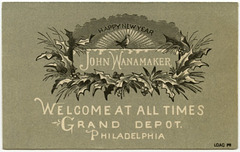 Happy New Year, John Wanamaker, Grand Depot, Philadelphia, Pa.