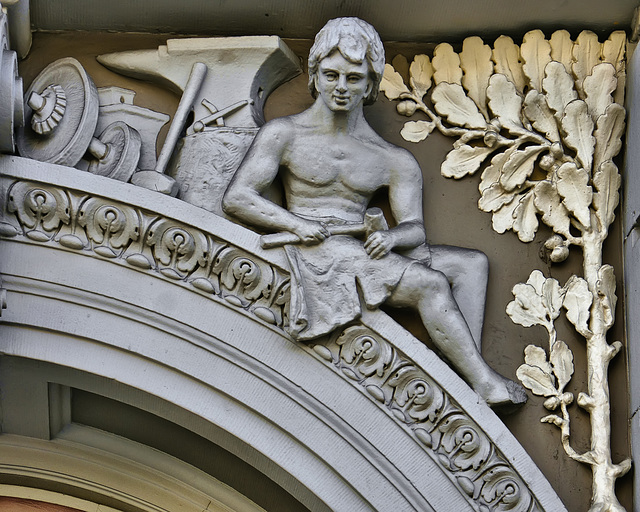 Industry Allegory – Holden Building, East Hastings and Carrall Streets, Vancouver, British Columbia
