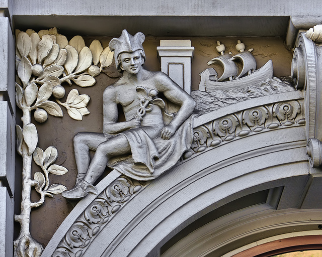 Commerce Allegory – Holden Building, East Hastings and Carrall Streets, Vancouver, British Columbia