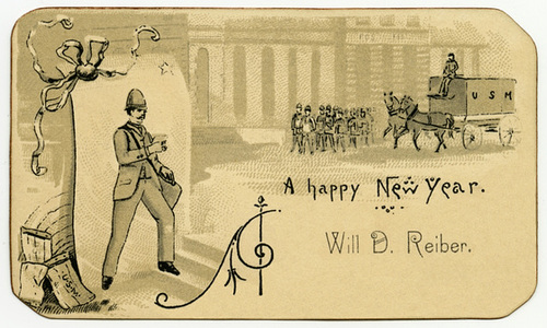 A Happy New Year, Will D. Reiber, Letter Carrier