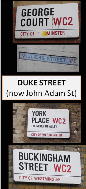 Streets named after George Villiers Duke Of Buckingham