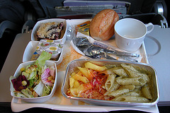 Meals on a plane: noodles