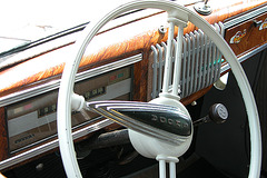National Oldtimer Day in Holland: 1949 Skoda 1101 Roadster dashboard