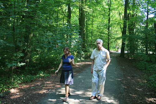 Walking With Oeds In Rotterdam